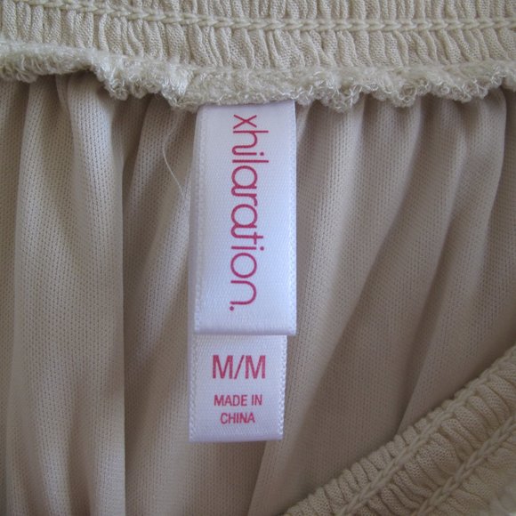 XHILARATION Off Shoulder Cream Dress NWT - Picture 5 of 14